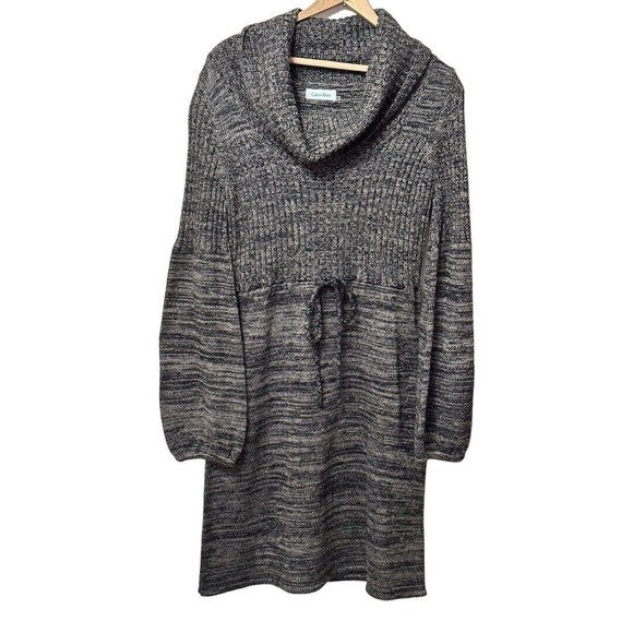 long sleeve sweater maxi dress Women's Maxi Dress Knit Off-shoulder Sweater Polyester by Naked Wardrobe, Taupe / S